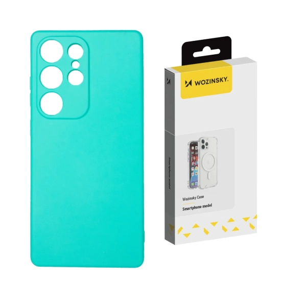 WOZINSKY Silikonowe etui na Samsung Galaxy S25 Silicone Case - miętowe