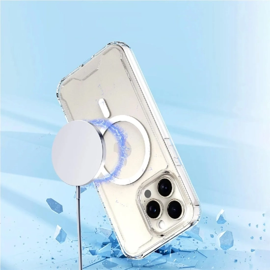 WOZINSKY Etui case na Samsung Galaxy S24 FE Clear Corner Case MagSafe