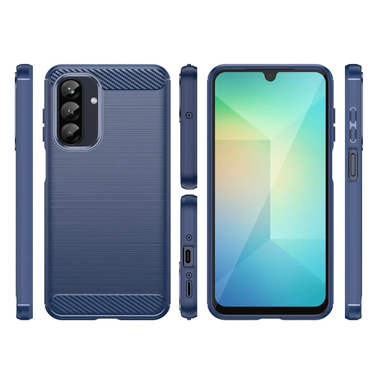 HURTEL Etui silikonowe na Samsung Galaxy A26 Carbon Case - niebieskie