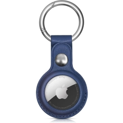 HURTEL Etui do lokalizatora Apple AirTag z ekoskóry - niebieskie
