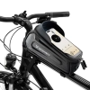 WOZINSKY Torba sakwa rowerowa na ramę pancerna z kieszonką na telefon 1.7