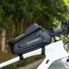 WOZINSKY Torba sakwa rowerowa na ramę pancerna z kieszonką na telefon 1.7