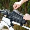 WOZINSKY Torba sakwa rowerowa na ramę pancerna z kieszonką na telefon 1.7