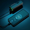 WOZINSKY Lampka rowerowa przednia z kablem USB-C 3000 lm - czarna