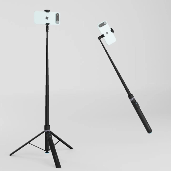 WOZINSKY Selfie stick kijek statyw tripod do zdjęć 1.7m - czarny