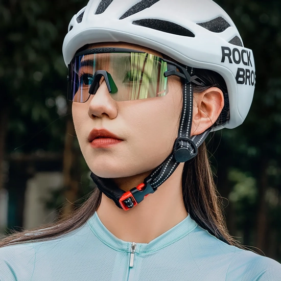 ROCKBROS Okulary rowerowe fotochromowe z filtrem UV i wkładką korekcyjną