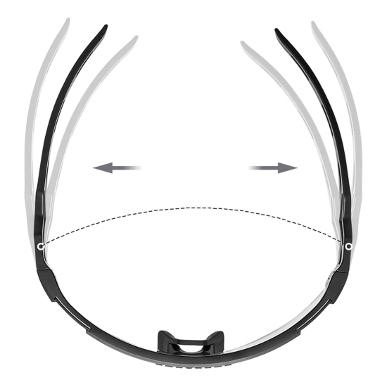 ROCKBROS Okulary rowerowe fotochromowe z filtrem UV i wkładką korekcyjną
