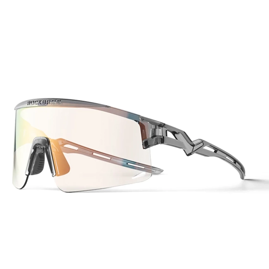 ROCKBROS Okulary rowerowe fotochromowe z filtrem UV i wkładką korekcyjną