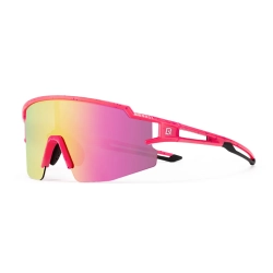 ROCKBROS Okulary rowerowe polaryzacyjne dla dzieci z filtrem UV - różowe