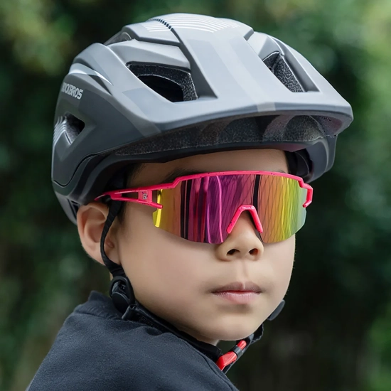 ROCKBROS Okulary rowerowe polaryzacyjne dla dzieci z filtrem UV - szare