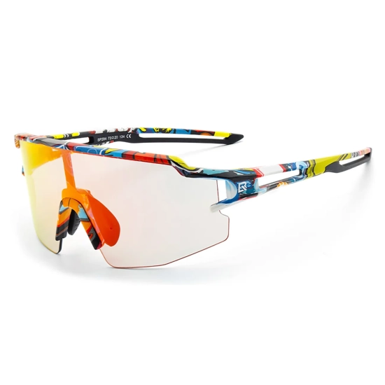 ROCKBROS Okulary rowerowe fotochromowe z filtrem UV i wkładką korekcyjną