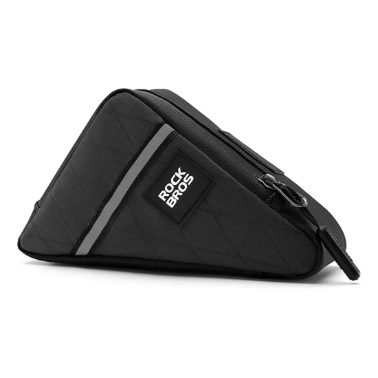 ROCKBROS Torba sakwa trójkątna na ramę rowerową 0.3l - czarna
