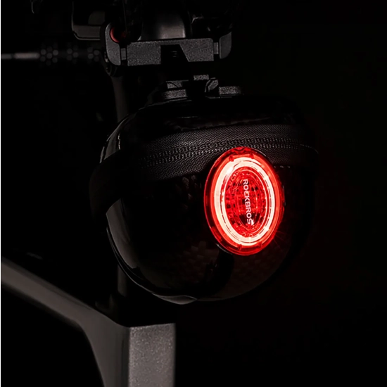 ROCKBROS Torba rowerowa sztywna kufer podsiodłowy hard shell 0.4l - czarna