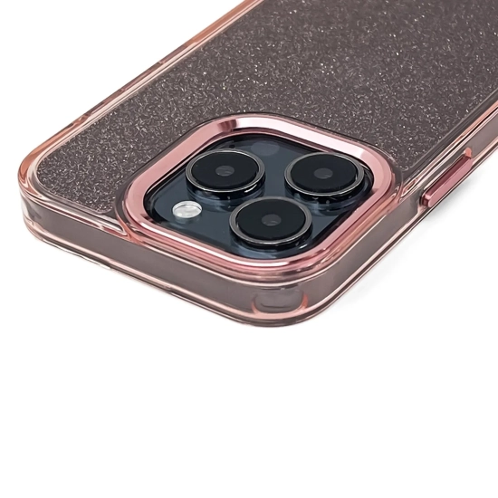 HURTEL Etui brokatowe na Samsung Galaxy S25 Edge Glitter Case - różowe
