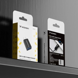WOZINSKY Adapter przejściówka USB-C - USB-A 10Gb/s - czarny