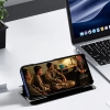 HURTEL Etui pokrowiec z klapką na iPhone 16e Clear View Case - niebieski