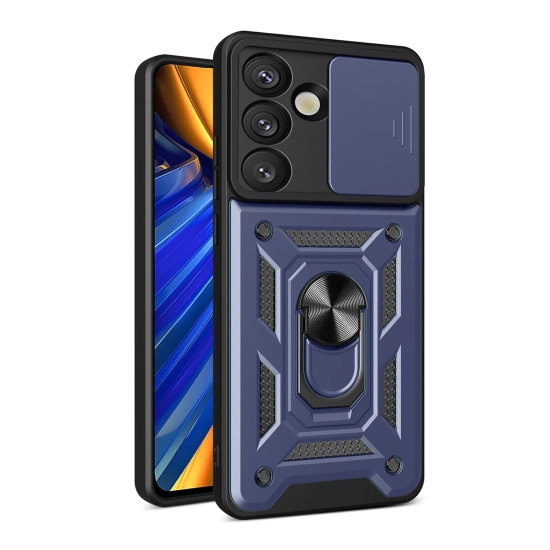 HURTEL Pancerne etui z podstawką osłoną aparatu na Samsung Galaxy S25 Edge
