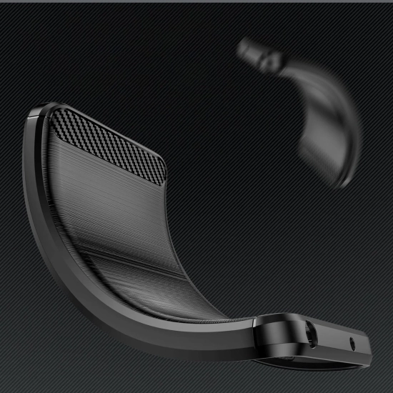 HURTEL Etui silikonowe na Samsung Galaxy S25 Edge Carbon Case - czarne