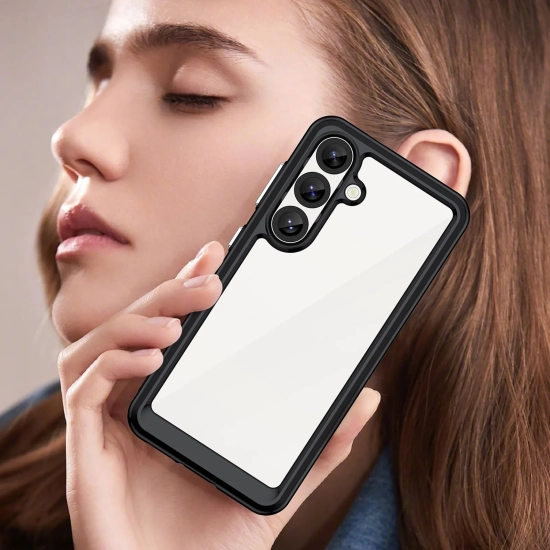 HURTEL Etui pokrowiec na Samsung Galaxy S25 Edge z elastyczną ramką Outer