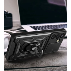 HURTEL Pancerne etui z podstawką osłoną aparatu na Samsung Galaxy M06 5G /
