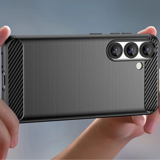 HURTEL Etui elastyczne silikonowe na Xiaomi Redmi Note 14S Carbon Case