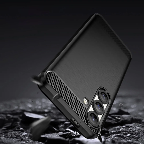 HURTEL Etui elastyczne silikonowe na Xiaomi Poco F7 Pro Carbon Case