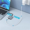 WOZINSKY Hub rozdzielacz USB-C na USB-C USB-A HDMI PD 10 Gb/s 4K - szary