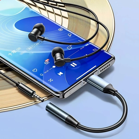 WOZINSKY Adapter przejściówka USB-C - mini jack 3.5mm - czarny