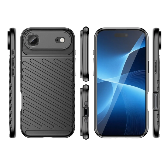 HURTEL Etui pokrowiec plecki na iPhone 17 Air Thunder Case - czarne