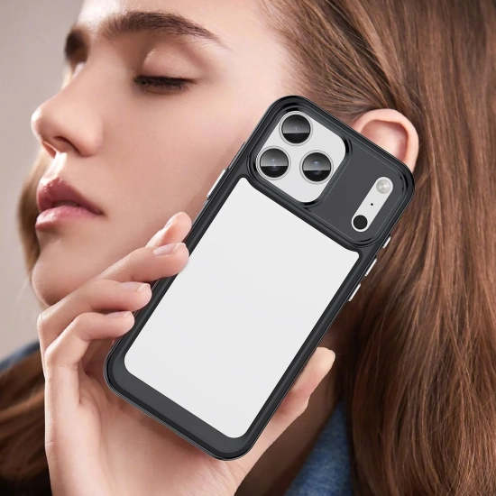 HURTEL Etui case pokrowiec na iPhone 17 Pro Outer Space - czarne