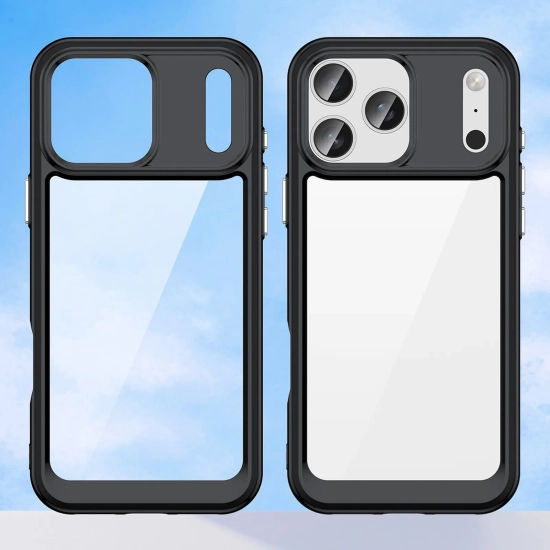 HURTEL Etui case pokrowiec na iPhone 17 Pro Max Outer Space - czarne