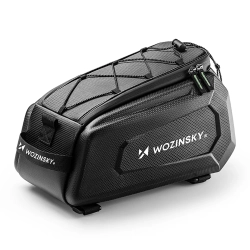 WOZINSKY Sakwa torba rowerowa o sztywnej konstrukcji na bagażnik 9l