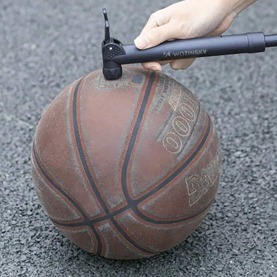 WOZINSKY Pompka rowerowa ręczna kompaktowa 80 PSI 5.5 bar - czarna