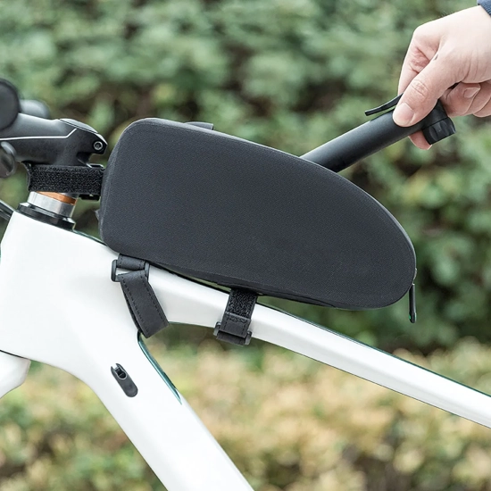 WOZINSKY Pompka rowerowa ręczna kompaktowa 80 PSI 5.5 bar - czarna
