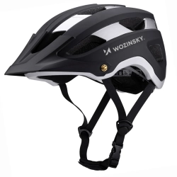WOZINSKY Kask rowerowy MTB z odpinanym daszkiem lekki 57-62 cm