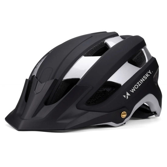 WOZINSKY Kask rowerowy MTB z odpinanym daszkiem lekki 57-62 cm