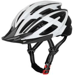WOZINSKY Kask rowerowy MTB z odpinanym daszkiem i tylną lampką USB 54-57