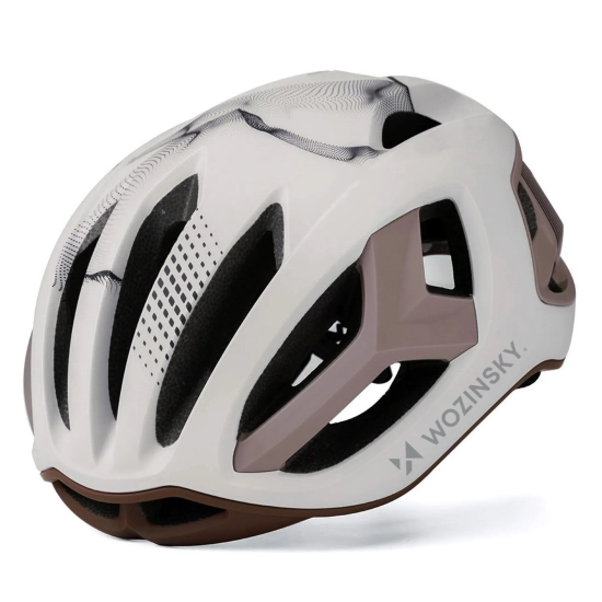 WOZINSKY Kask rowerowy szosowy ultralekki 54-58 cm - taupe