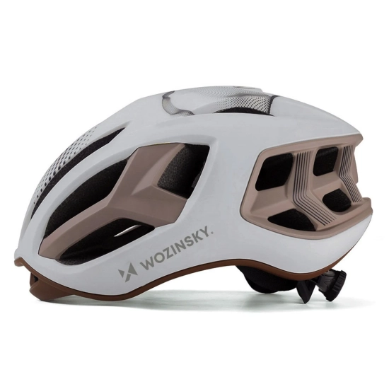 WOZINSKY Kask rowerowy szosowy ultralekki 54-58 cm - taupe