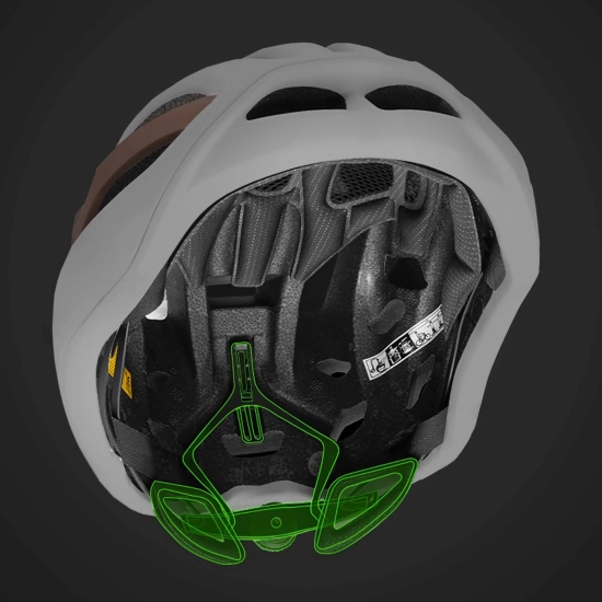WOZINSKY Kask rowerowy szosowy ultralekki 54-58 cm - taupe