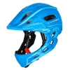 WOZINSKY Kask rowerowy fullface dziecięcy z tylną lampką USB 52-56 cm