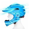WOZINSKY Kask rowerowy fullface dziecięcy z tylną lampką USB 52-56 cm
