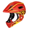 WOZINSKY Kask rowerowy fullface dziecięcy z tylną lampką USB 52-56 cm