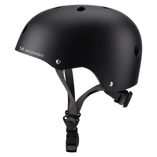 WOZINSKY Kask rowerowy BMX hulajnoga lekki 54-58 cm - czarny