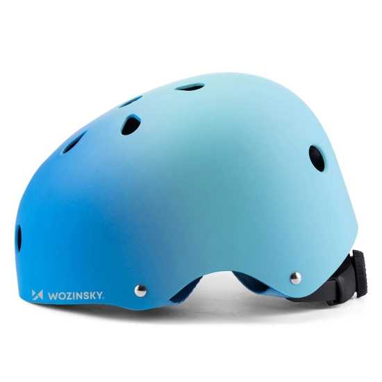 WOZINSKY Kask rowerowy BMX hulajnoga 48-52 cm - gradient niebieski