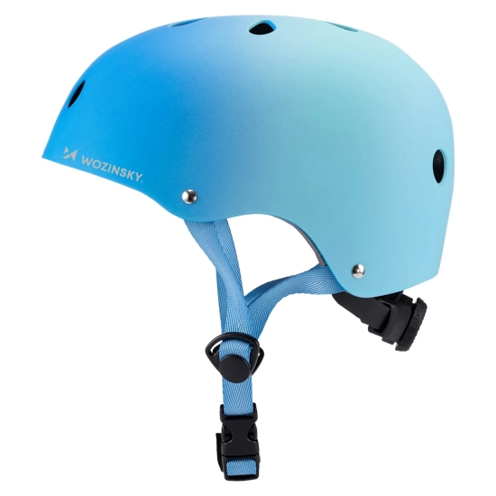 WOZINSKY Kask rowerowy BMX hulajnoga 48-52 cm - gradient niebieski