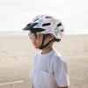 WOZINSKY Kask rowerowy dziecięcy MTB z odpinanym daszkiem 48-52 cm - różowy