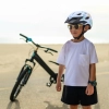 WOZINSKY Kask rowerowy dziecięcy MTB z odpinanym daszkiem 48-52 cm