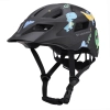 WOZINSKY Kask rowerowy dziecięcy MTB z odpinanym daszkiem 48-52 cm - czarny