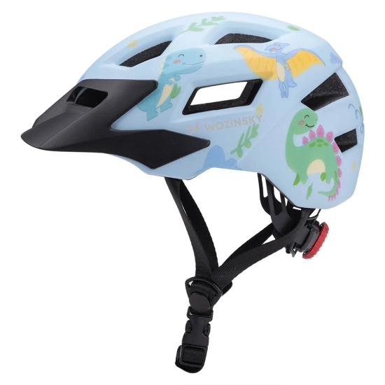 WOZINSKY Kask rowerowy dziecięcy MTB z odpinanym daszkiem 52-56 cm